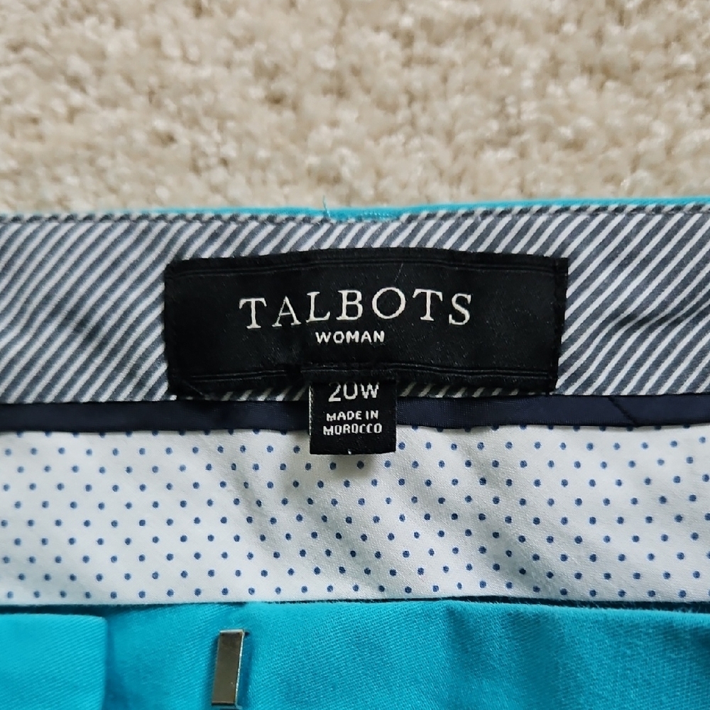 Talbots Blue Chinos Classic Style - Picture 2 of 6